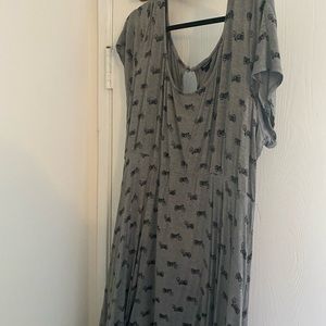 Torrid Biker print Skater dress